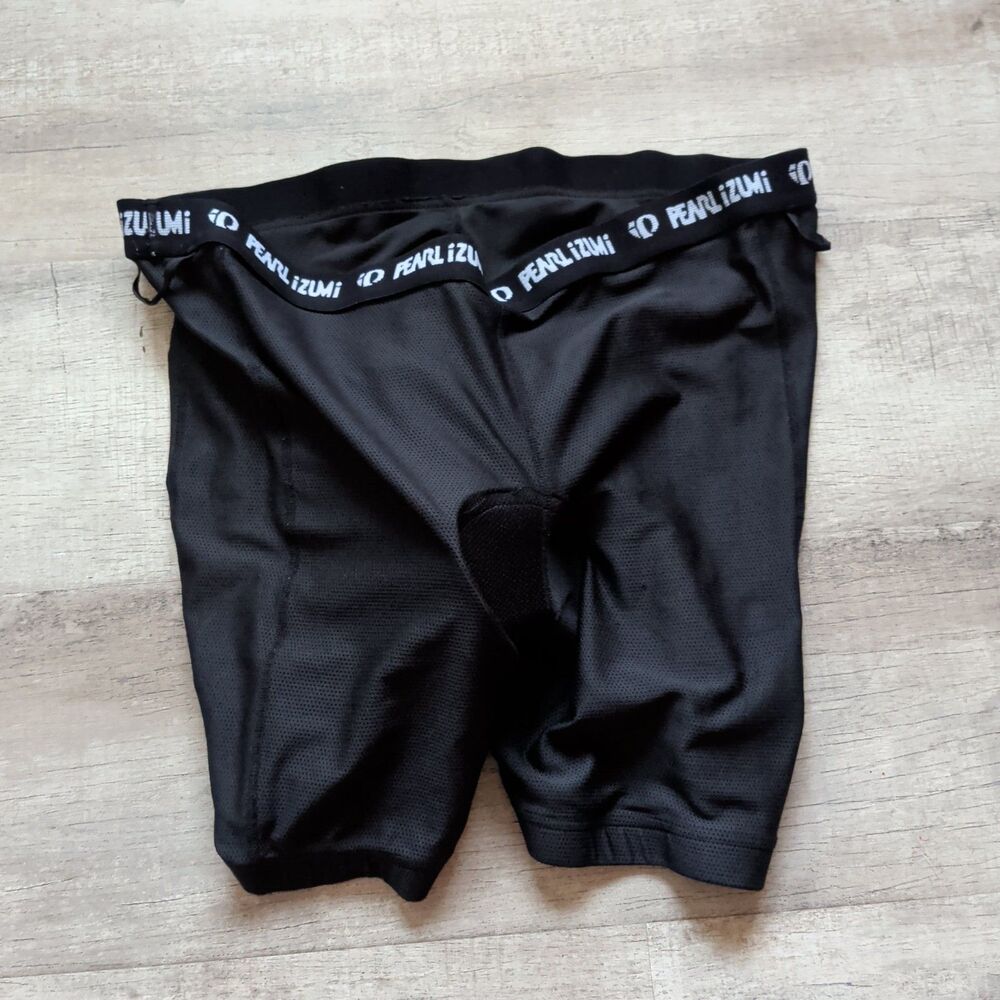 Pearl Izumi Black Padded Cycling Shorts Women Size XL Mesh Bike Underwear